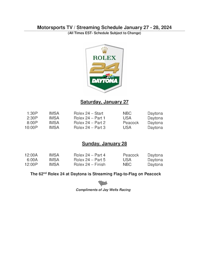 24Motorsports-TV-Schedule-January-27-28